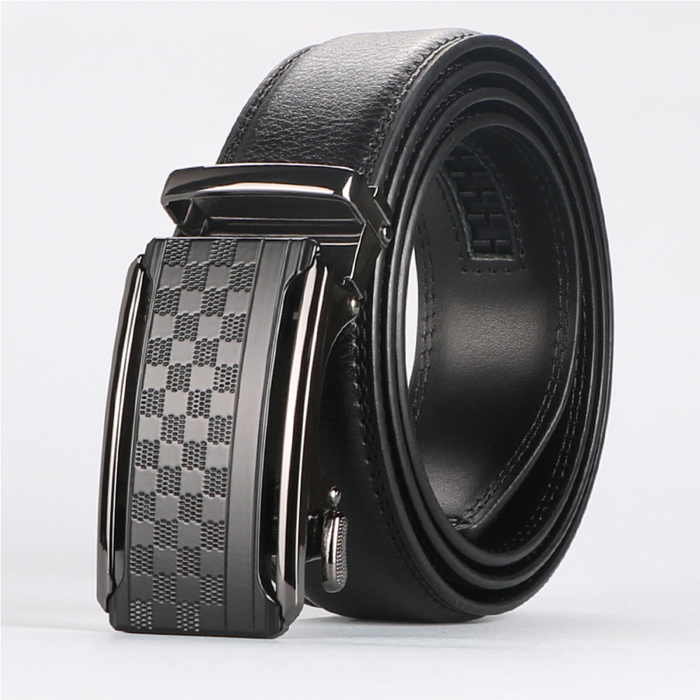 Checkered Leather Belt