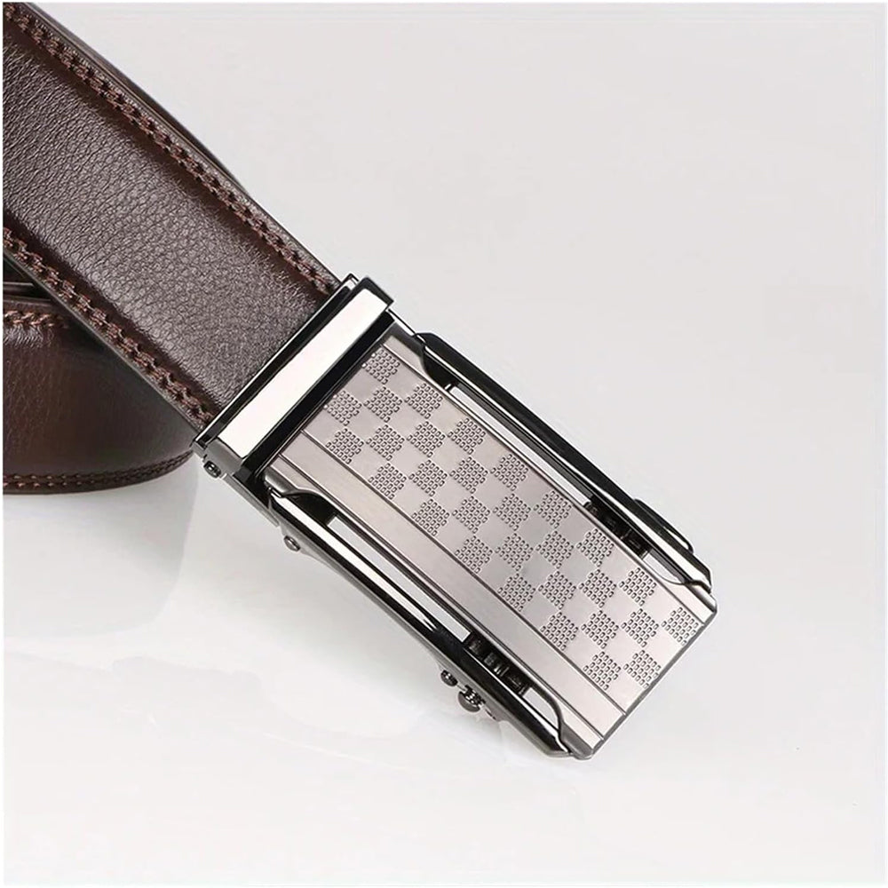 Checkered Leather Belt
